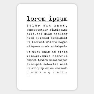 Lorem Ipsum Magnet